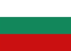 [ai] The flag of Bulgaria, featuring three horizontal stripes of white, green, and red, with white on the top, green in the middle, and red at the bottom.